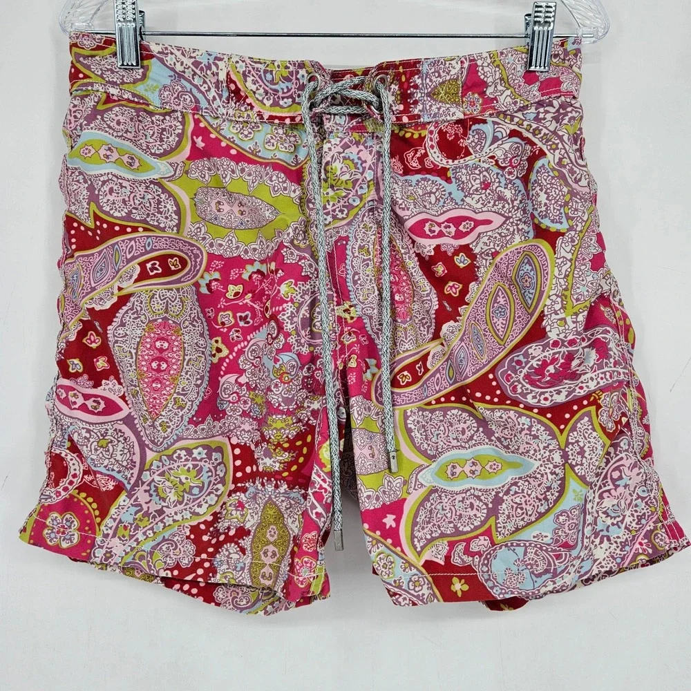 Vilebrequin Swim Trunks Mens Large Hawaiian Summer Beach Lined Shorts Paisley